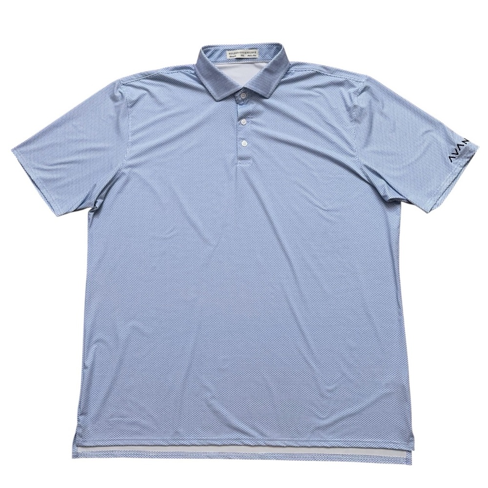 Holderness & Bourne Armfield Polo Shirt Mens 2XL Short Sleeve Golf Stretch Blue